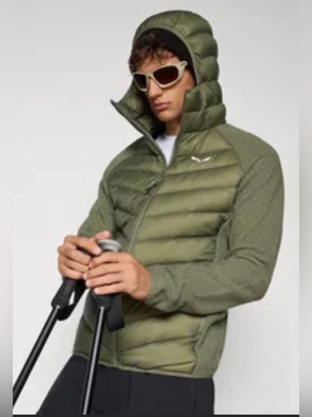 Salewa Men's Fanes Sarner RDS Down Hybrid  Green Quilted Jacket EU 52 / US L
